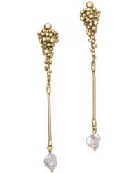 Zeworks - Tara Pearl Earrings - Lyst