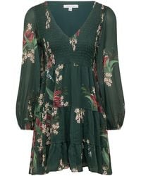 Urban Touch - Floral Print Long Sleeve Smock Dress - Lyst