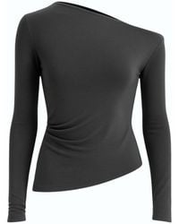 Monlicia - Aura One-Shoulder Draped Top – - Lyst