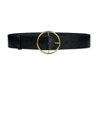 Haute Cuir - Round Buckle Leather Belt - Lyst