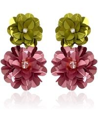 PINAR OZEVLAT - Blossom Drop Earrings & Rose - Lyst