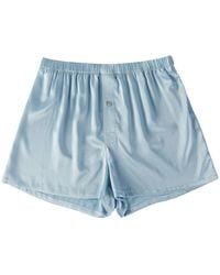 Soft Strokes Silk - Cornflower Pure Mulberry Silk Boxers - Lyst