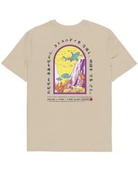 Anchor and Crew - Neutrals Desert Dust Think Ocean Seven Japan Gurafiku Organic Cotton T-Shirt - Lyst