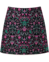 Louche - Aubin Belle Plume Jacquard A-Line Mini Skirt - Lyst