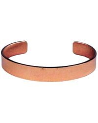 Anatoliacraft - Neutrals Minimalist Solid Copper Cuff Bracelet - Lyst