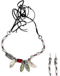Bellus Domina - Freshwater Pearls & Coral Necklace & Earrings Set - Lyst