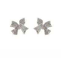 VicStoneNYC Fine Jewelry - Bold Cute Ribbon Stud Earrings - Lyst