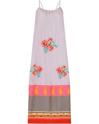DHARA SHETH DUBAI - The Floral Archive Rose Print Spaghetti Strap Cotton Maxi Dress - Lyst