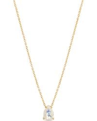SALLY SKOUFIS - Pure Droplet Necklace Petite Natural Moonstone - Lyst