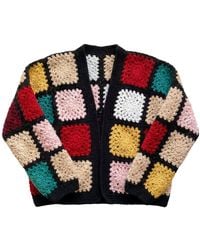 Ana Chic - Patchwork Granny Square Handmade Crochet Cardigan - Lyst