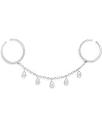SHYMI - Two Finger Bezel Set Adjustable Ring - Lyst