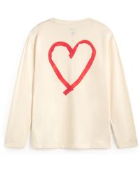 Thinking Mu - Heart Tape Emilio Long-Sleeve T-Shirt - Lyst