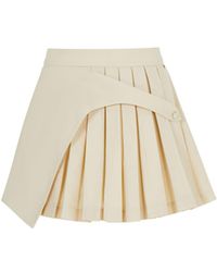 Herfetch - Neutrals Varsity Mini Skirt-Cream - Lyst