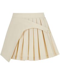 Herfetch - Neutrals Varsity Mini Skirt-Cream - Lyst