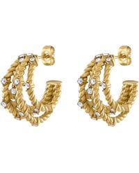 Olivia Le - Ava Braided Dome Earrings - Lyst
