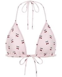 Montce - Cherries Emma Bikini Top - Lyst