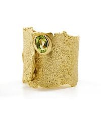 German Kabirski - Otthild Iconic Plated Ring With Natural Peridot - Lyst
