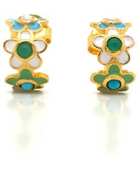 GEM BAZAAR - Fleury Huggie Hoops - Lyst