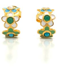 GEM BAZAAR - Fleury Huggie Hoops - Lyst