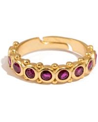 Ebru Jewelry - Majestic Ruby Adjustable Statement Ring - Lyst