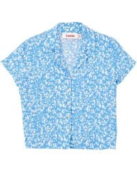 Louche - Marika Negative Floral Print Short Sleeve Shirt - Lyst