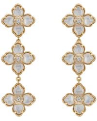 LÁTELITA London - Flower Clover Triple Drop Earrings Mother Of Pearl - Lyst