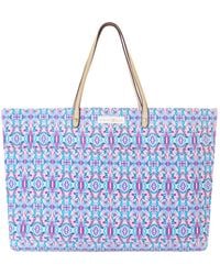 Evelyn & Kate - C Classic Canvas Tote With Leather Straps - Lyst
