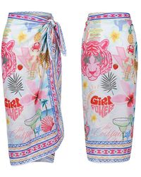 LOVEIST STORE - Nancy Bloom Design Chiffon Pareo - Lyst