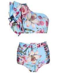 Nur Karaata - Begonia Blu Bikini Set - Lyst
