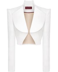 Mandragora - Vanya Ecru Blazer - Lyst