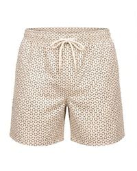 Saved Lab - Neutrals Monogram Swimshort - Lyst