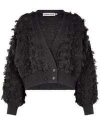 Sour Figs - Fringed Checkerboard Cardigan - Lyst