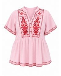 Adrift Clothing - Elodie Flutter Sleeve Blouse - Lyst