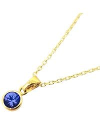 Harfi - Mini Round Sapphire September Birthstone Pendant Necklace - Lyst
