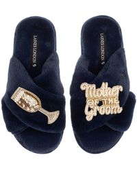 Laines London - Classic Laines Slippers With Mother Of The Groom Brooches - Lyst