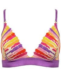 Somewhere Never - Paint The Town Triangle Bralette - Lyst