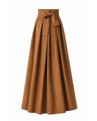 Nikka Place - Long Summer Cotton Skirt With High Waist - Lyst