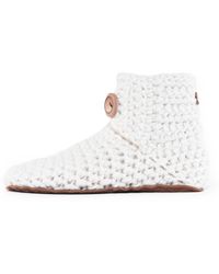 Kingdom of Wow - Artisan Made Boot Wool Slippers For - Lyst