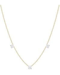 Dyamka - Three Diamonds Necklace - Lyst