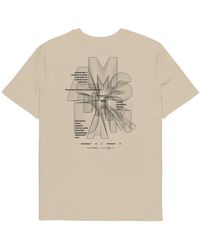 Anchor and Crew - Neutrals Desert Dust Gustatory Amsterdam Coffee Scene Organic Cotton Embroidered T-Shirt - Lyst