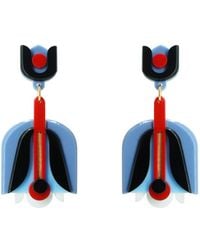 Gissa Bicalho - Handmade Acrylic Earring Pendant Nimphea - Lyst