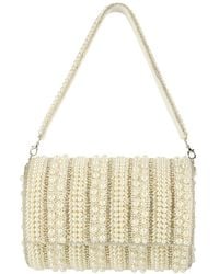 Pode - Audrey Pearl Beaded Shoulder Bag - Lyst