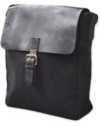 VIDA VIDA - Canvas And Leather Cross Body Messenger Bag - Lyst