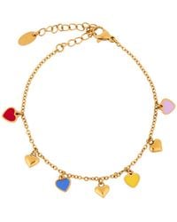 Saachi - Heart Station Chain Bracelet - Lyst