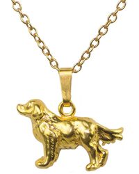 Simon Kemp Jewellers - Golden Retriever Pendant Eighteen Carat On Solid Sterling - Lyst