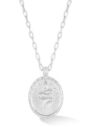 Dower & Hall - Snake Talisman Necklace In - Lyst