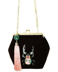 Gissa Bicalho - Handmad Acrylic Bag Velvet Scarab - Lyst