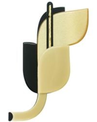 Gissa Bicalho - Handmade Acrylic Brooch Anthurium Satin Golden - Lyst