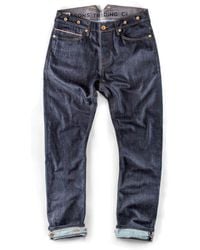 &SONS Trading Co - The New Frontier 14Oz Selvedge Anti-Bac Raw Denim Jeans - Lyst