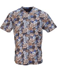 lords of harlech - Maze Everything Roses V-neck Tee In Coal - Lyst